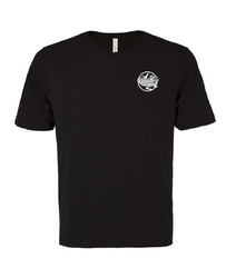 T-shirt filé Eurospun noir avec logo Québec Vanning