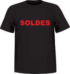 T-Shirt avec logo SOLDE au devant 100% coton ATC