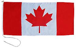 Drapeau du Canada, avec corde et cabilot, grandeur 36 x 72 pouces