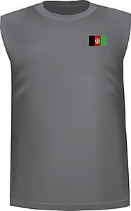 Tank top with Afghanistan flag on chest - T-shirt Afghanistan