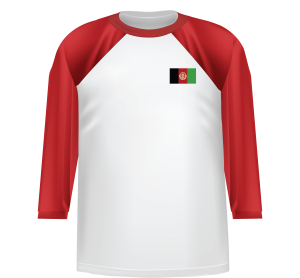 Chandail à manches 3/4 avec le drapeau de l'Afghanistan au coeur - T-shirt Afghanistan