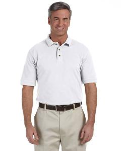 Harriton® Men's 6 Oz./YD2 Ringspun Cotton Piqué Short-Sleeve Polo