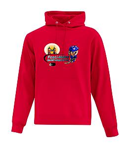 Hoodies with FESTI-MAHG logo at front for adult - Red