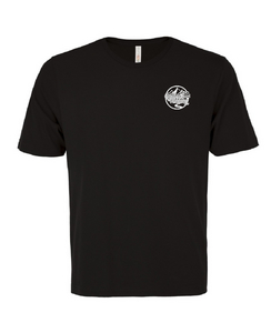 T-shirt filé Eurospun noir avec logo Québec Vanning - Noir