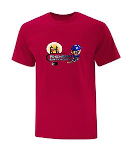T-shirt pour adulte avec logo FESTI-MAHG - Rouge