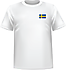 T-shirt Sweden chest