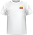 T-shirt Colombie coeur
