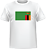 T-shirt Zambie devant centre