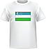 T-shirt Uzbekistan front