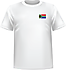 T-shirt Afrique Sud coeur