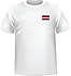 T-shirt Latvia chest