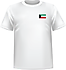 T-shirt Émirat du Koweït coeur