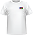 T-shirt Namibie coeur