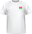 T-shirt Tadjikistan coeur