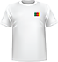 T-shirt Cameroun coeur