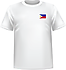 T-shirt Philippines coeur