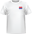 T-shirt Paraguay coeur