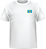 T-shirt Kazakhstan coeur