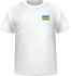 T-shirt Rwanda coeur