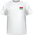 T-shirt Hongrie coeur