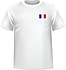 T-shirt France coeur