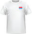 T-shirt Luxembourg chest