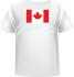 T-shirt Canada Dos centre