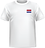 T-shirt Pays-Bas coeur