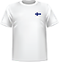 T-shirt Finland chest
