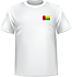 T-shirt Guinée-Bissau coeur