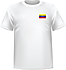 T-shirt Venezuela coeur