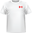 T-shirt Canada coeur