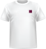 T-shirt Qatar coeur