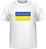 T-shirt Ukraine devant centre