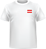 T-shirt Austria chest