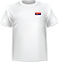 T-shirt Serbie coeur