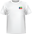 T-shirt Guinée équatorial coeur