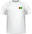 T-shirt Guyana coeur