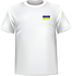 T-shirt Ukraine coeur