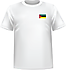 T-shirt Mozambique coeur