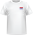 T-shirt Croatie coeur