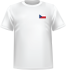 T-shirt Czech republic chest