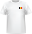 T-shirt Belgique coeur