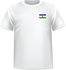 T-shirt Lesotho coeur