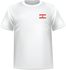 T-shirt Liban coeur