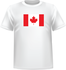 T-shirt Canada chest