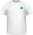 T-shirt Djibouti republic chest