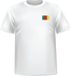T-shirt Cameroun coeur