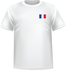 T-shirt France coeur