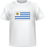 T-shirt Uruguay devant centre